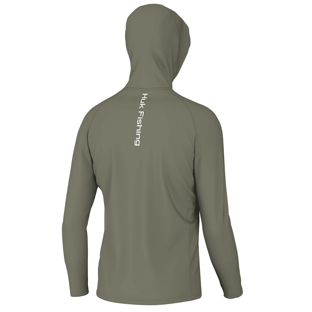 Huk Vented Pursuit Long Sleeve Hoodie Moss S