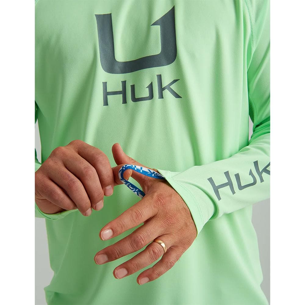 Huk Icon Crew Long Sleeve Shirt Patina XL