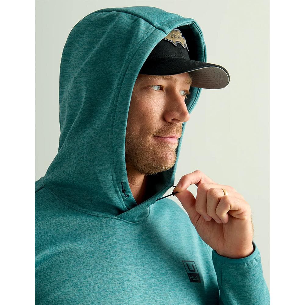 Huk Huk'd Up Performance Fleece Hoodie Storm Blue Heather M