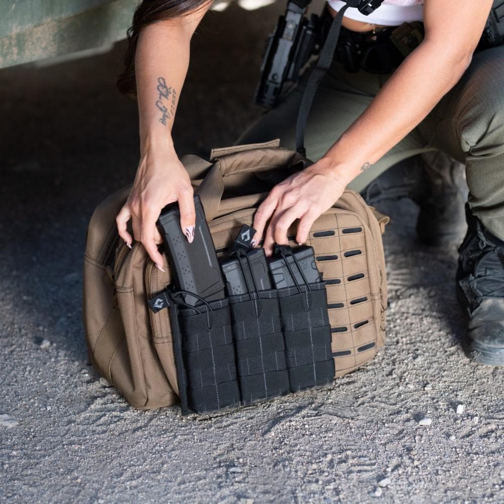 Advance Warrior Solutions Open Top Triple Mag Pouch Black