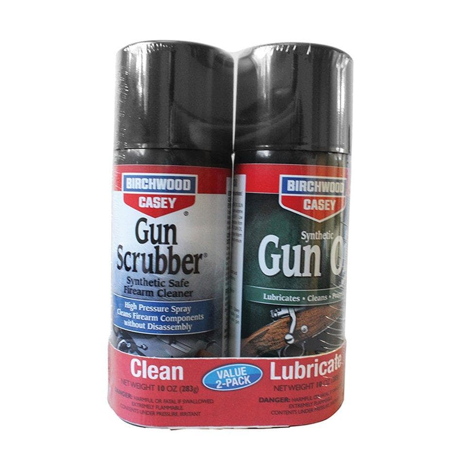Birchwood Casey Gun Scrubber & Synthetic Gun Oil-10oz Aerosol 2-Pack