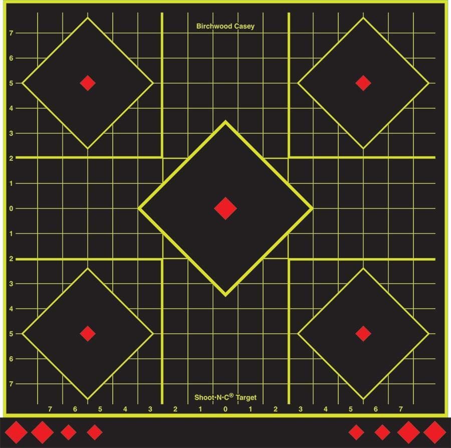 Birchwood Casey Shoot-N-C Sight-In Targets 17.75" 5/Pack