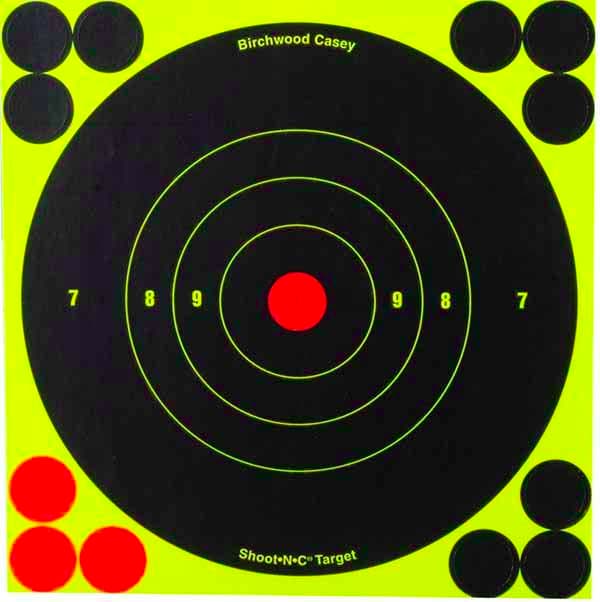 Birchwood Casey Shoot-N-C 6" Reactive Self-adhesive Targets 60/pk