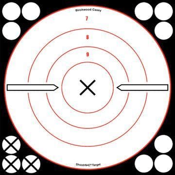 Birchwood Casey Shoot-N-C White/Black Bull's-Eye "X" Targets