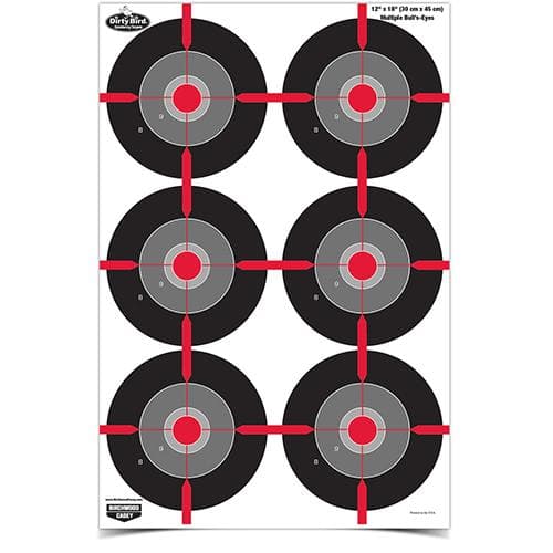 Birchwood Casey Dirty Bird 12" x 18" Multiple Bull's-Eye Target - 8 ct