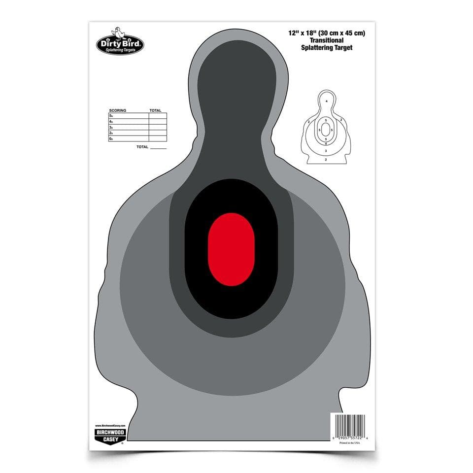 Birchwood Casey Dirty Bird Transitional Silhouette Target - 12"x18" 8 Pack