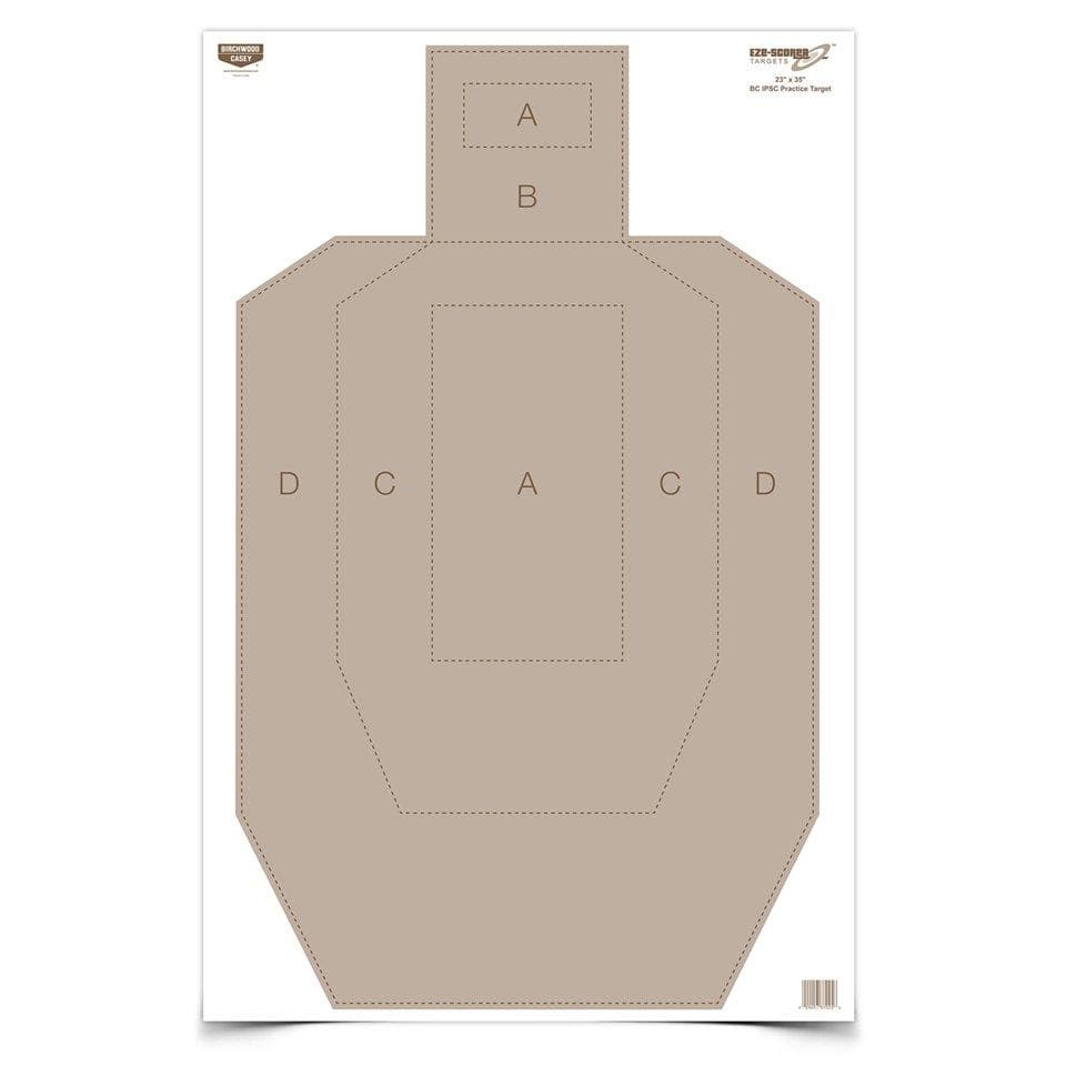 Birchwood Casey Eze-Scorer IPSC Practice Paper Target - 23"x35" 5 Pack