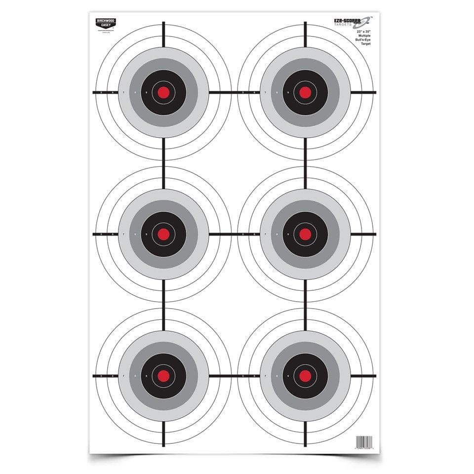 Birchwood Casey Eze-Scorer Multiple Bull's-Eye Paper Target - 23"x35" 5 Pack