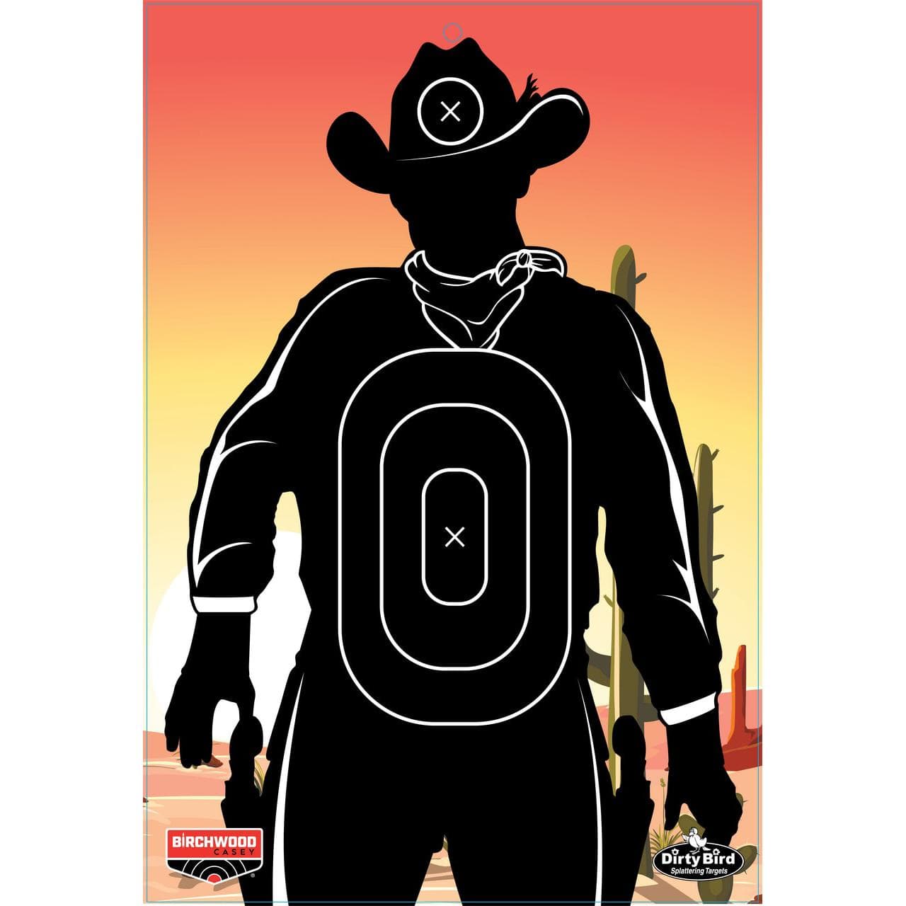Birchwood Casey Dirty Bird "Gunslinger Skyline" Target 12"x18" 6/ct