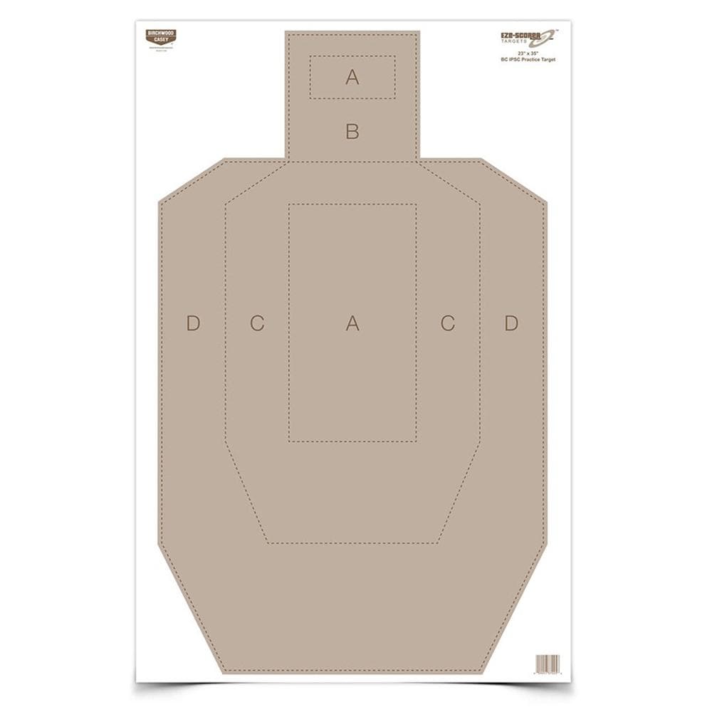 Birchwood Casey EZE-Scorer Paper Practice Targets 23" x 35" IPSC 100/ct