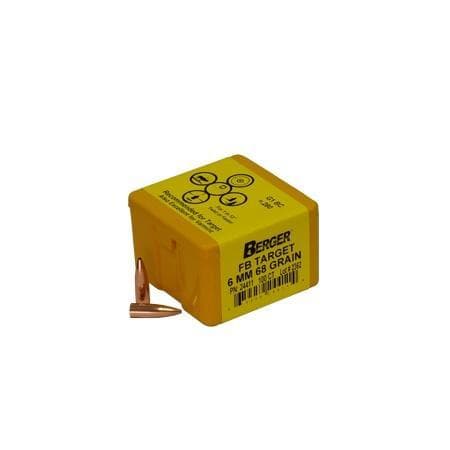 Berger Match Grade Target Bullets 6mm .243" 68 gr FB Target 100/rd