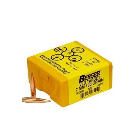 Berger VLD Target Bullets 7mm .284" 180 gr HPBT 100/ct