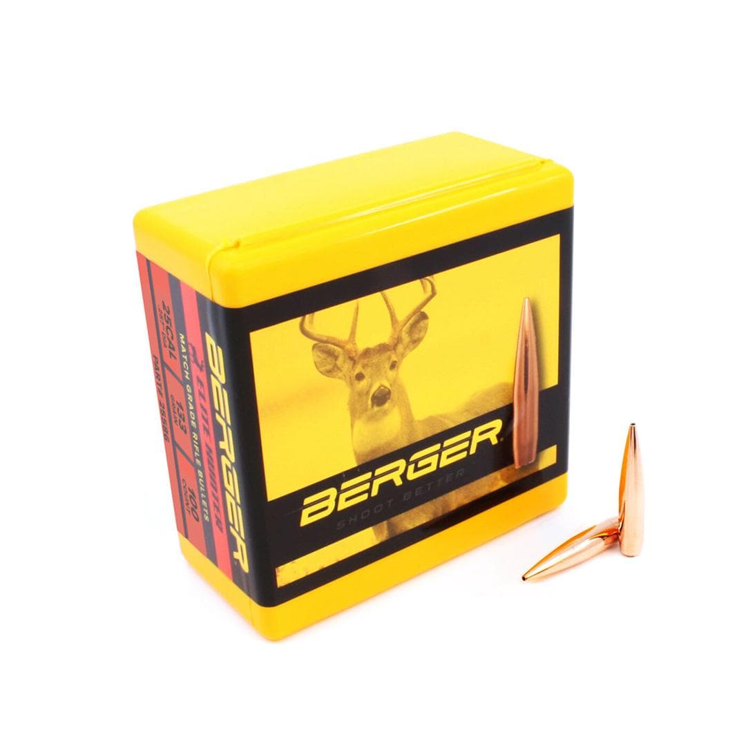 Berger Elite Hunter Rifle Bullets .25 cal 133gr 100/rd Box