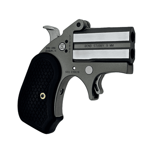 Bond Arms Stubby B6 w/Extended Grip Handgun 9mm Luger 2rd Capacity 2.2" Barrel Stainless Finish