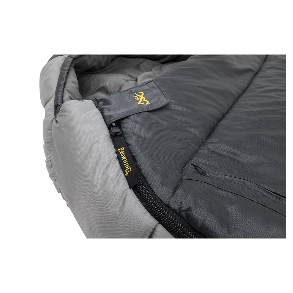 Browning Camping McKinley 0 Degree Sleeping Bag 36x90" Grey