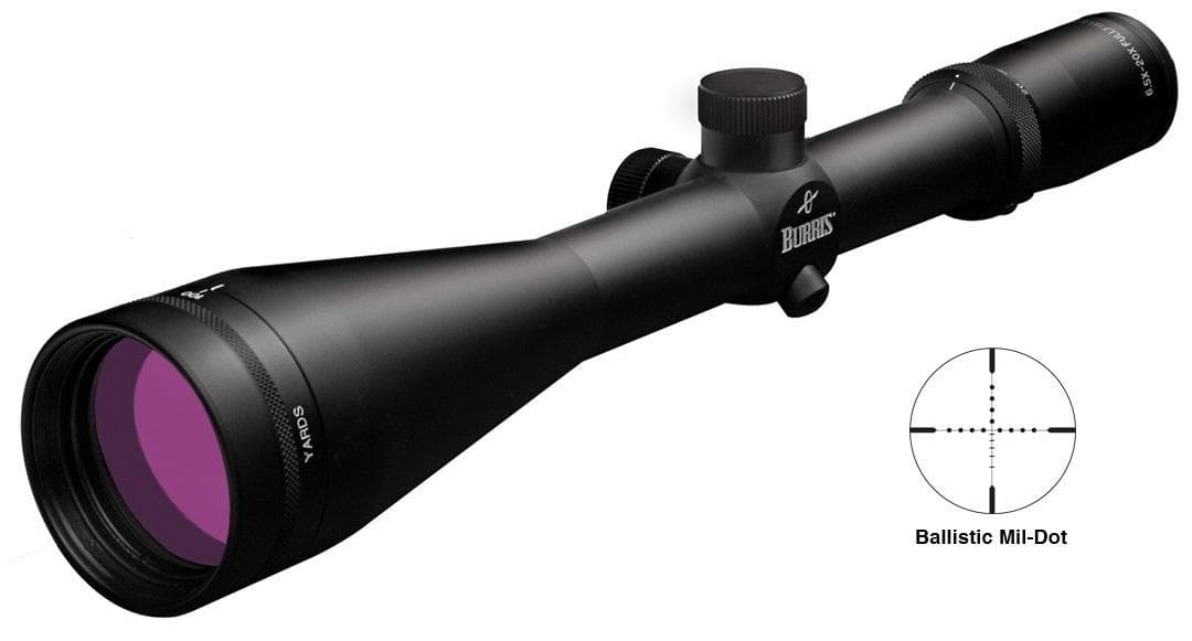 REFURBISHED Burris Fullfield TAC30 Tactical 6.5-20x50mm Scope Ballistic Mil-Dot Reticle Matte