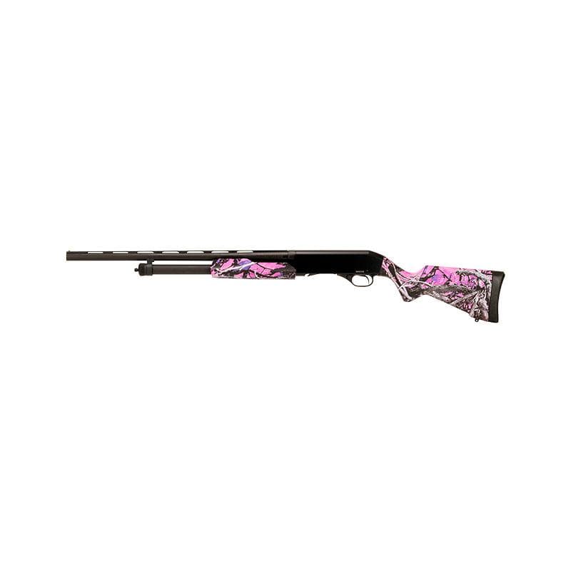 Savage Stevens 320 Field Grade Compact Muddy Girl Shotgun 20ga 3" Chamber 5rd Capacity 26" Barrel Pink Camo