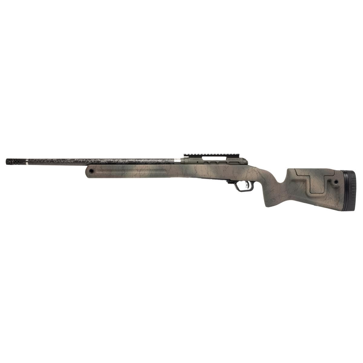 Savage 110 Pro Pursuit Rifle 300 PRC 3rd Capacity 20'' Barrel Earth-tone Camo with Black Web Stock