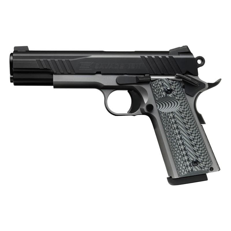 Savage 1911 Gov't Style Handgun 9mm Luger 10rd Magazines (2) 5" Barrel Black and Stainless