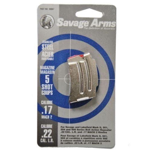 Savage Arms Mark II Series .22 LR / .17 MACH 2 Magazine Stainless Steel 5/rd