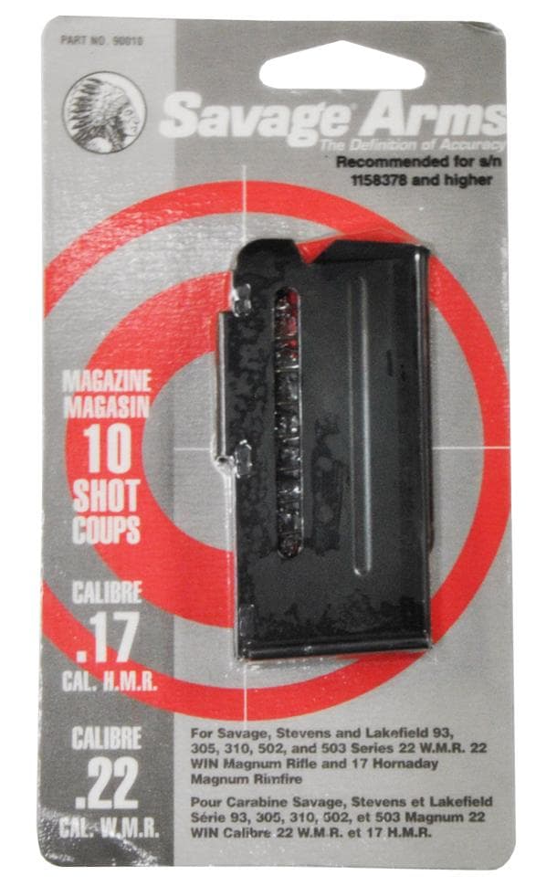 Savage Arms 93 Series Magazine .22 Mag .17 HMR 10/rd Black