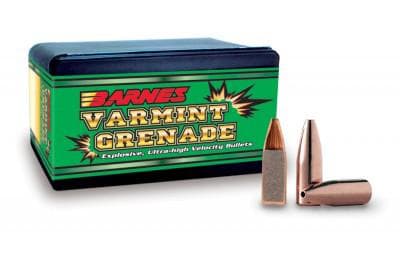 Barnes Varmint Grenade Rifle Bullets .22 cal .224" 36 gr VGFB 100/ct