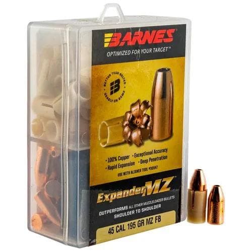 Barnes Expander MZ Muzzleloader Bullets with Sabot .45 cal .400" 195gr FB 15/ct