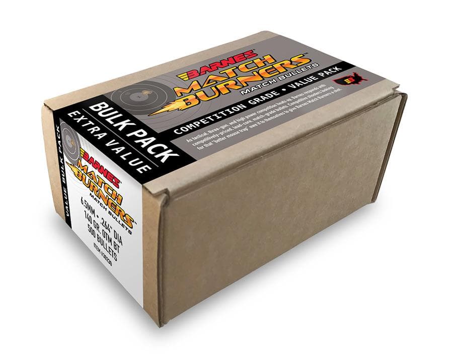 Barnes Match Burners Rifle Bullets 6mm .243" 105 gr BT MATCH 500/Box