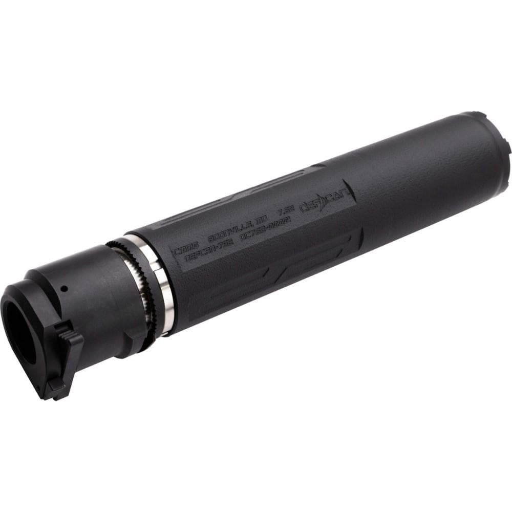 CMMG Defcan 762 Direct Thread Suppressor .308 Win 1-3/8x24 Black with 5/8x24 Muzzle Brake