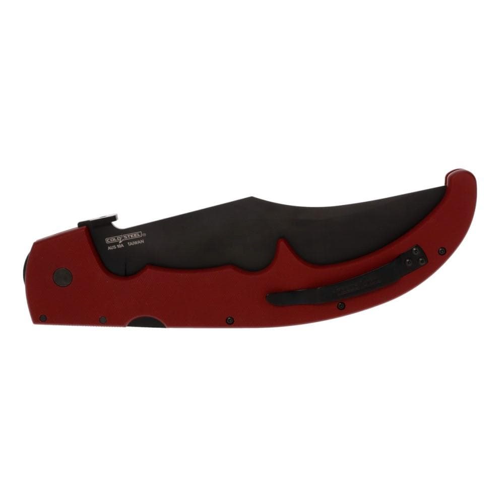 Cold Steel Espada XL Folding Knife 7-1/2" Clip Point Blade Ruby Red