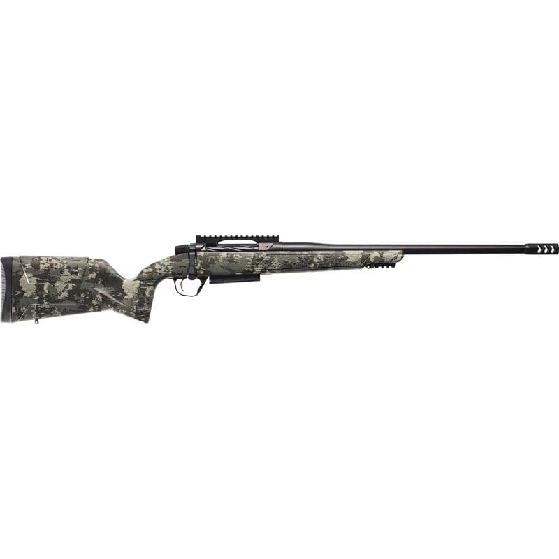 Christensen Arms Evoke Hunter Rifle 7mm Backcountry 3rd Magazine 20" 5/8x24" Threaded Black Barrel Multi-Tone Green Stock