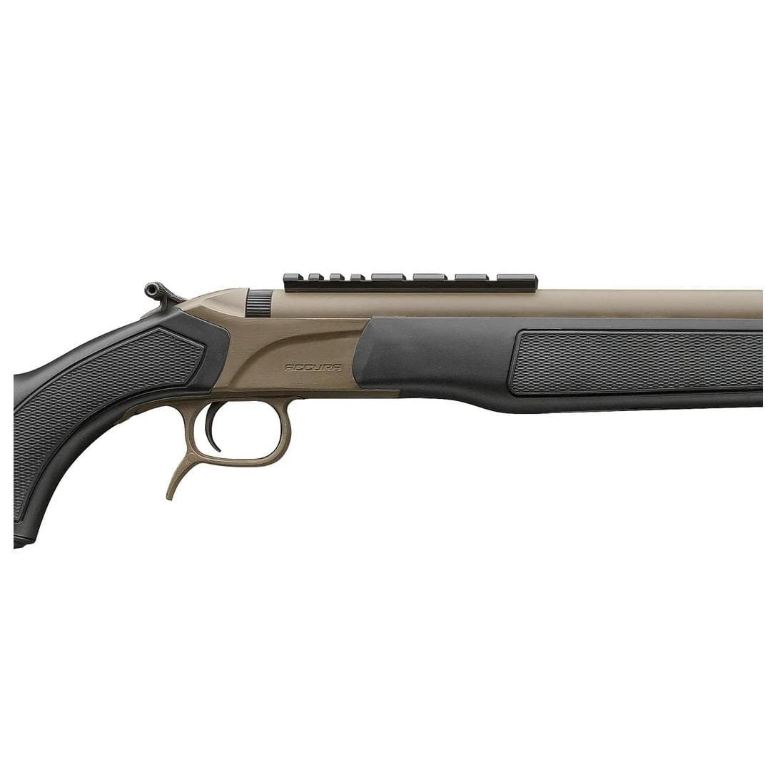 CVA ACCURA LR-X 50 CAL Cerakote FDE KonusPro 4-12x44 IR BDC Reticle