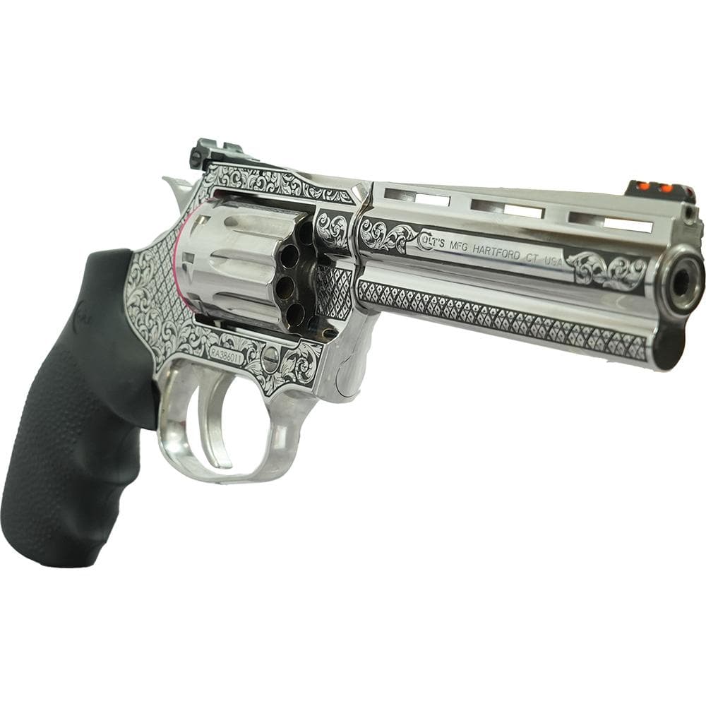 Colt Custom King Cobra Target 22 Handgun .22 LR 10rd Capacity 4.25" Barrel Filigree Frame and Barrel