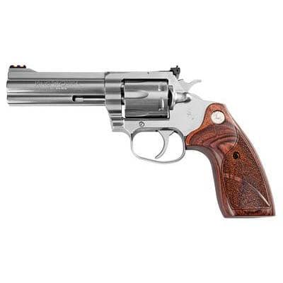 Colt King Cobra Handgun .357 Rem Mag 6rd Capacity 4.25" Barrel Stainless Finish Wood Grips CA Compliant