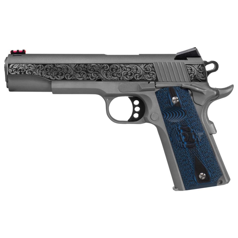 Colt Competition Model "Filigree Slide" Handgun .45 ACP 8rd Magazine 5" Barrel Stainless Frame