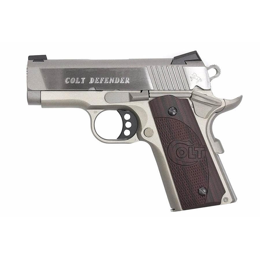 Colt Defender Handgun .45 Auto 7rd Magazine 3" Barrel Anodize\Stainless Finish