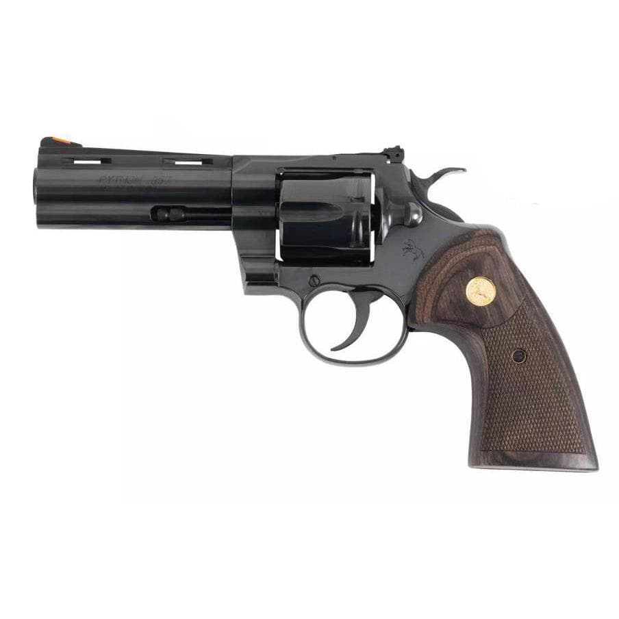 Colt Python 4.25" Blued .Handgun 357 Mag 6rd Capacity 4.25" Barrel Walnut Target Grips