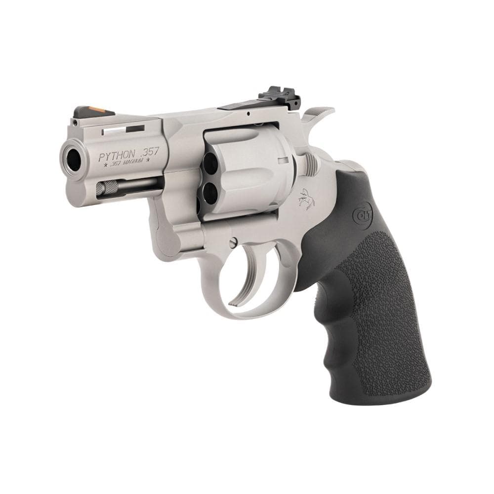 Colt Python 357 Handgun .357 Mag 6rd Capacity 3" Barrel Matte Stainless with Black Hogue Grips