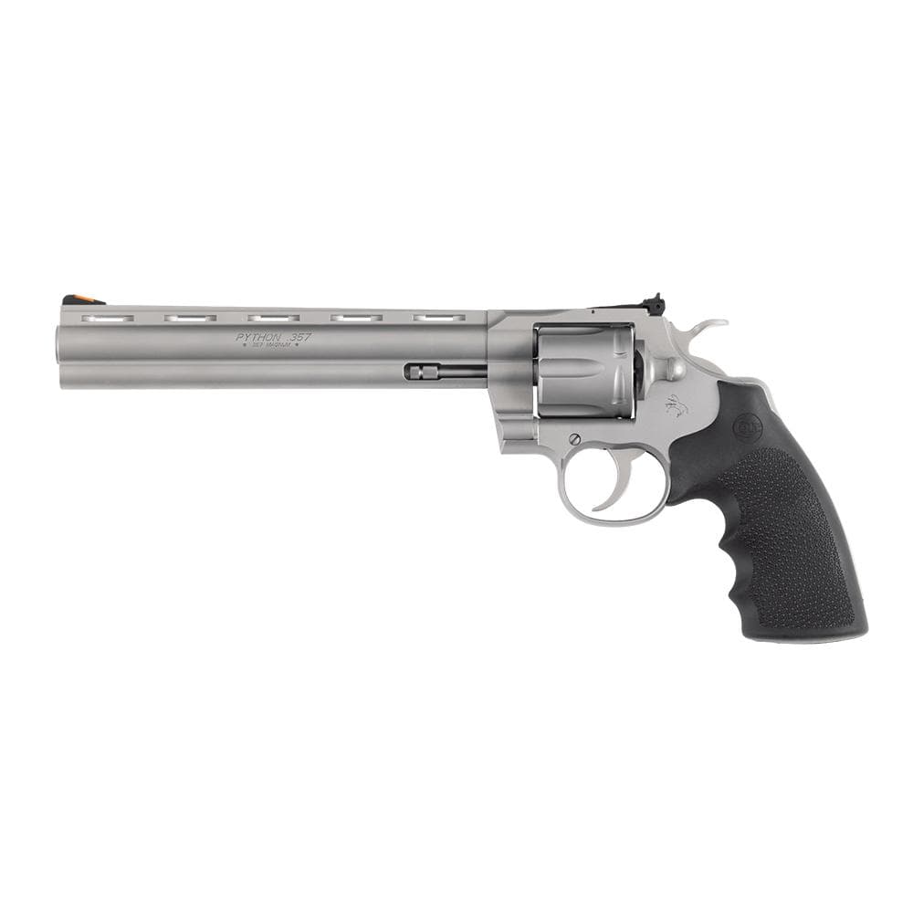 Colt Python Handgun .357 Mag 6rd Capacity 8" Barrel Matte Stainless Steel with Black Grip
