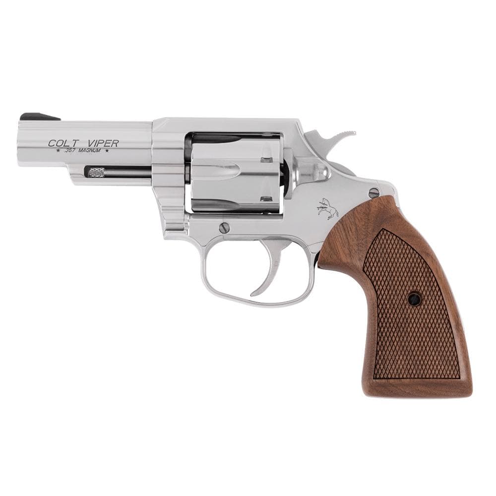 Colt Viper Handgun .357 Magnum 6rd Capacity 3" Barrel Stainless Steel Walnut Grips