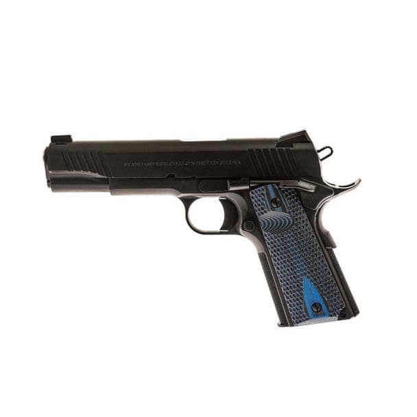 Standard Manufacturing 1911 HPX Handgun .45 ACP 8rd Magazine 5" Barrel Blue Grips