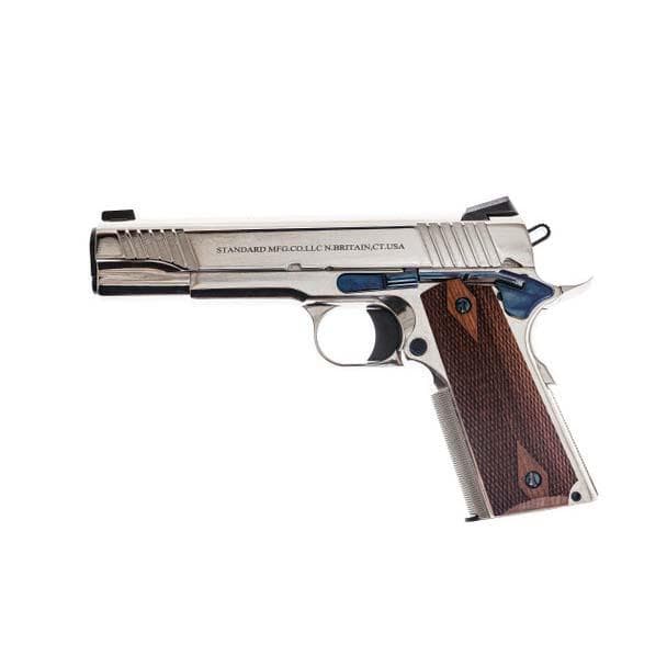 Standard Manufacturing 1911 Nickel Handgun .45 ACP 8rd Magazine 5" Barrel