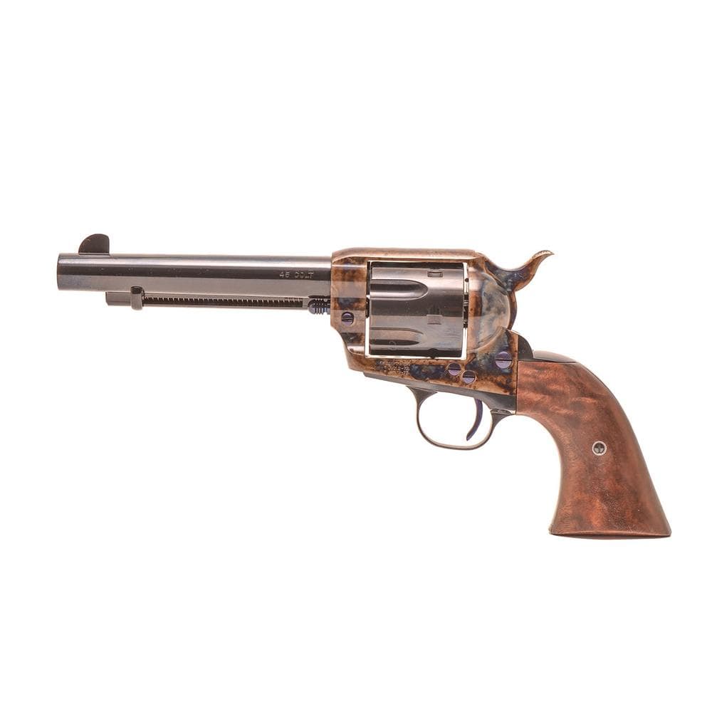 Standard Manufacturing Single Action Revolver .45 Colt 6rd Capacity 5.5" Barrel Case Colored Once Piece Fancy Grips