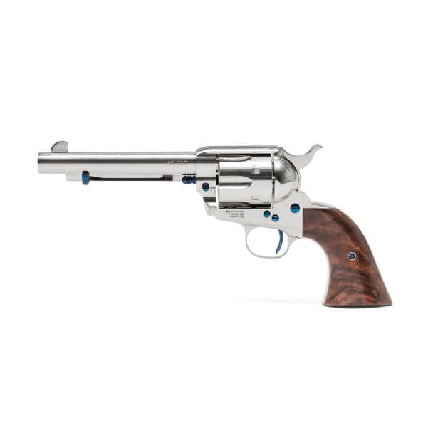 Standard Manufacturing SAA Nickel Revolver .45 Colt 6rd Capacity 5.5" Barrel 2 Piece Grip
