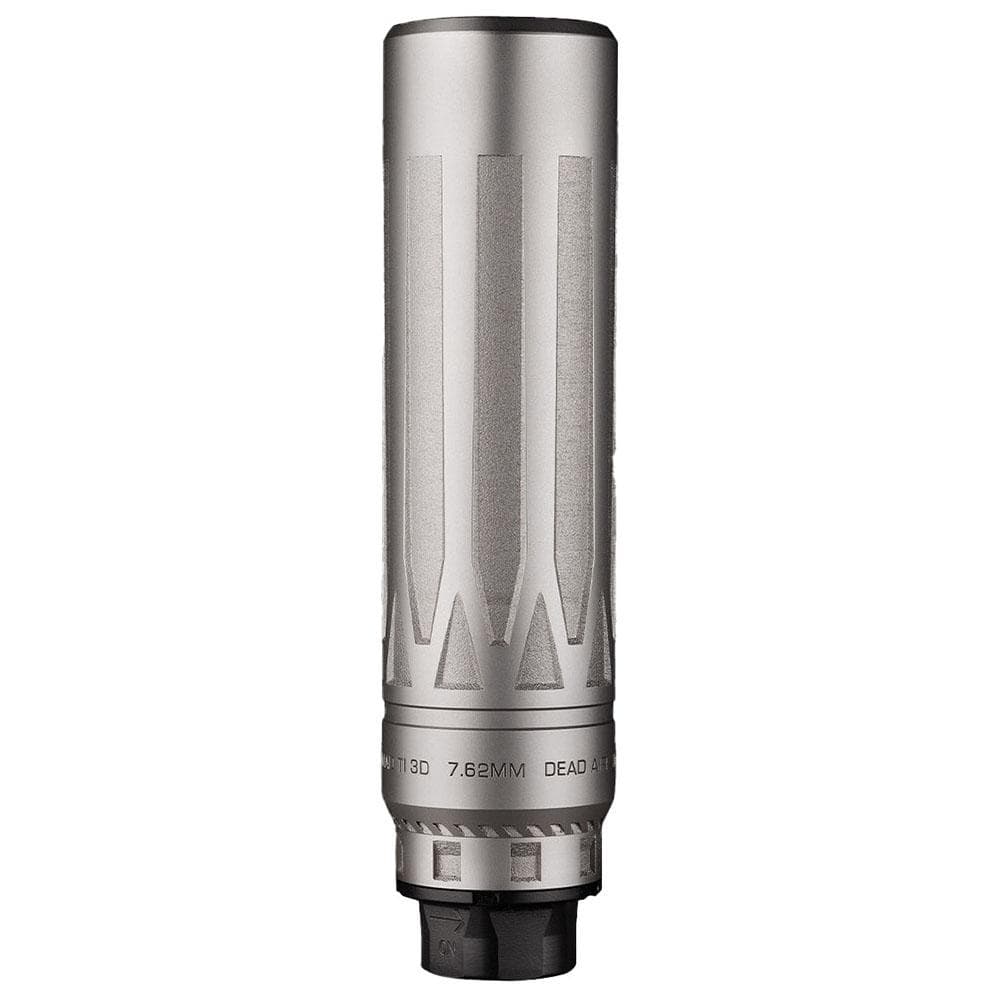 Dead Air Nomad-Ti XC Silencer w/Xeno Adapter -7.62mm 9.30 (Cal) Silver w/DA124 Omni Brake