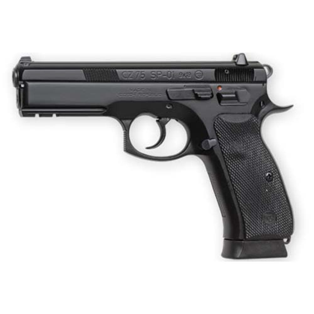 CZ 75 SP01 Handgun 9mm Luger 10rd Magazine 4.6" Barrel 3 Dot Tritium Sights Black