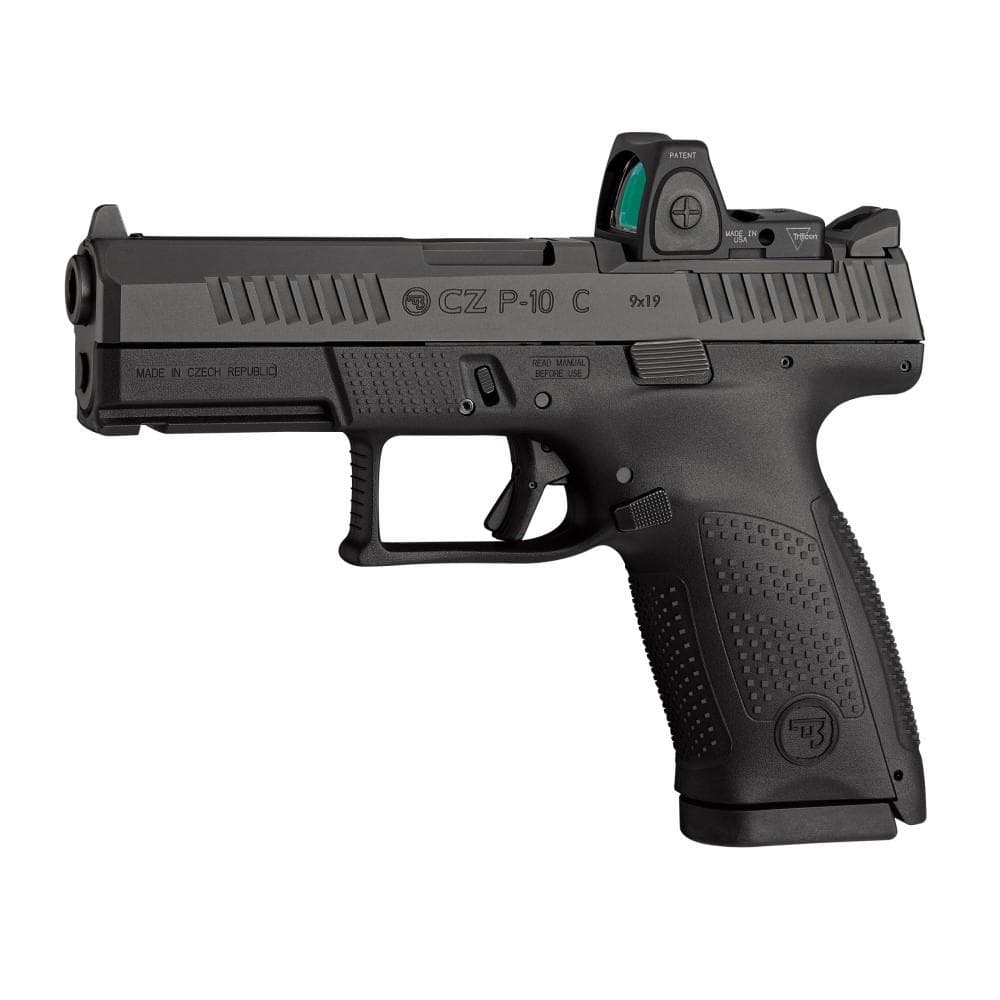 CZ USA P-10 C Handgun 9mm Luger 10rd Magazine 4" Barrel Black Optic Ready Fixed Sights