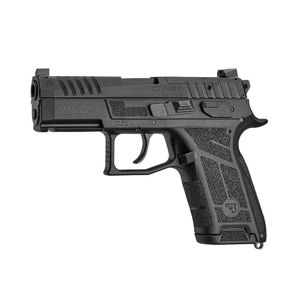 CZ USA P-09 Compact NOCTURNE Handgun 9mm Luger 10rd Magazine 3.74" Barrel Black