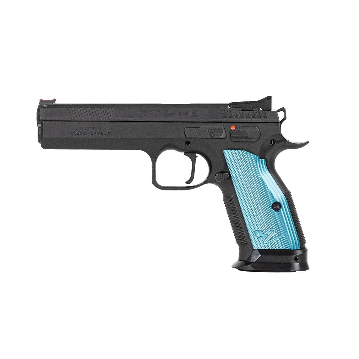 CZ 75 Tactical Sport 2 Handgun 9mm Luger 20rd Magazines 5.28" Barrel Blue Aluminum Grips