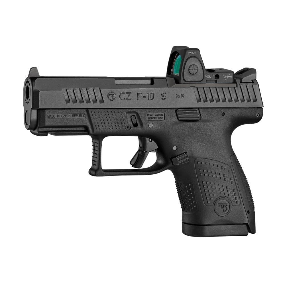 CZ USA P-10 S Handgun 9mm Luger 12rd Magazine 3.5" Barrel Black Optic Ready Fixed Sights